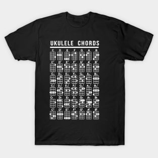 ukulele chords geek computer T-Shirt